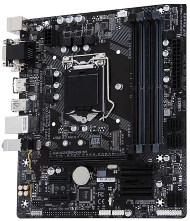 Fit For Gigabyte B250M-DS3H LGA 1151 Compatible con I7, I5, I3, DDR4, SSD M.2 de 64 GB sexta y séptima generación