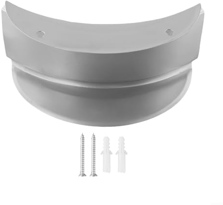 Hosrivae Soporte de pared para manguera de jardín para almacenamiento al aire libre, colgador de manguera de metal resistente, se adapta a mangueras de agua de hasta 50 pies, organizador de patio que