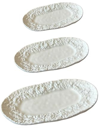 ＡＷＨＡＯ Platos en Miniatura Accesorios para Casas de muñecas Exhibiciones de Decorativas realistas Vajilla Juego de simulación Mini, Blanco