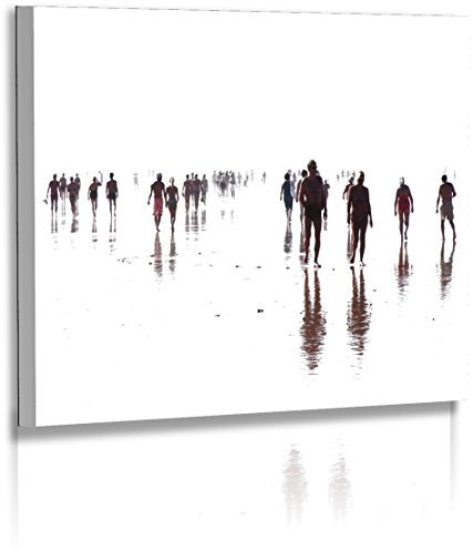 Premium Acrylglasbild XXL - Abstrakt - Modern - Bilder - Kunst - Menschen - Gleisendes Licht - Strand - Acrylglas : 60 cm x 45 cm