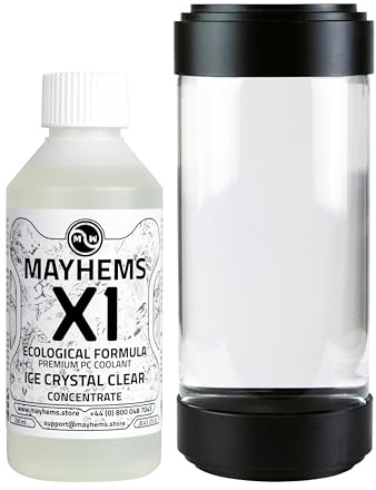 Mayhems - X1 koncentrerad PC-kylvätska - datorvattenkylningsvätska - flytande kylning, Miljövänlig serie, 250 ml, ice crystal clear (klar)