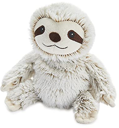 Warmies Junior Marshmallow Sloth Medium Microwaveable Plush Lavender Scented Heatable Soft Toy for Comfort & Relaxation Suitable for All Ages