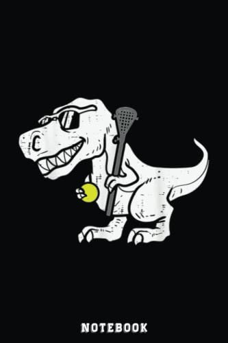 Dinosaur Lacrosse Funny Lax Player Goalie Kids Boys Notebook: Cute Trendy Dinosaur Wide Ruled Paper Notebook Journal | Pretty Wide Blank Lined ... for Home School College for Writing Notes