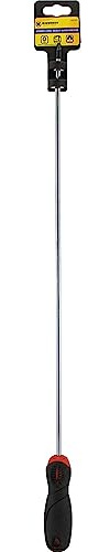 2 X Long Reach Screwdrivers - 450Mm Pz2 Pozi, with Magnetic Handle | Multi Purpose Hand Tool, Household DIY Workshop Durable, Easy Access | Set of 2