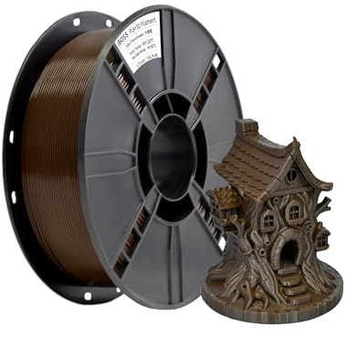 iBOSS PLA Filament 1.75mm Braun,PLA Pro 3D Drucker Filament,Maßgenauigkeit +/- 0,02mm,Sauber Gewickelte 1KG Spule (2,2 lbs) für Meisten 3D Drucker,Brown