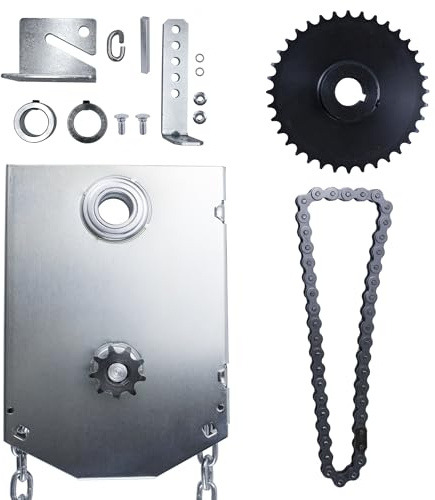 LAJIAOZ Garage Door Jackshaft Chain Hoist - 4:1 Reduced Drive Heavy Duty Hoist for Roll Up Doors and Jackshaft Garage Door Openers