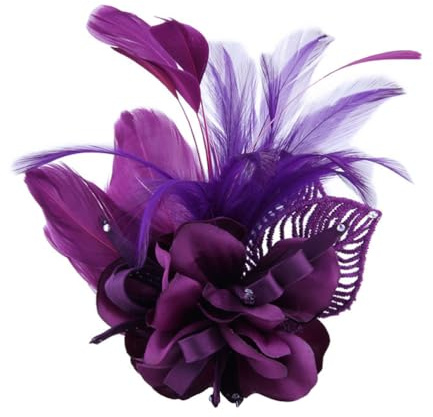 PACKOVE Vintage Feder Brosche Feder Anstecknadeln korsage Blume Haarklammer Brosche Dekorative Mit -Blumen-Abzeichen Für Damen Mädchen
