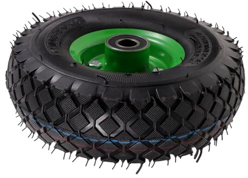 Gogogmee 10 Zoll Vollgummi Reifenrad Für Gartenwagen Handwagen Schubkarre Trolley Ersatzrad Pannensicher Langlebig Geräuscharm Für Feldwege Asphalt Und Kieswege