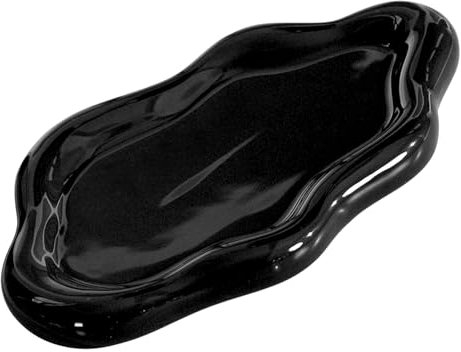 ARJDXDP Plateau à Bijoux en Céramique, Plateau à Bijoux Nuage à Clés, Fête des Mères, Noël, Thanksgiving, Cadeau D'anniversaire pour Femmes (Noir)