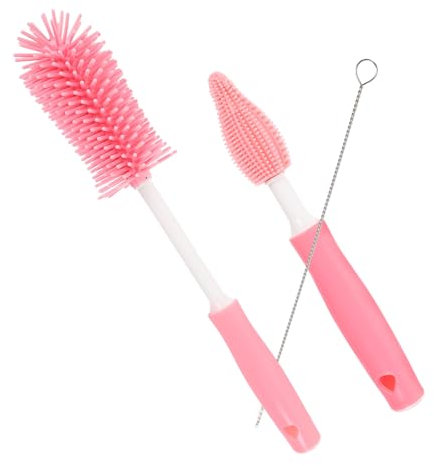 MOLUCKFU Flaschenbürste Babyflaschen Reiniger Mit Langer Griff Für Tragbare Flaschen Flaschenzubehör Für Reinigung Von Babyflaschen Und Tassen