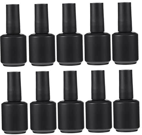 FRCOLOR 12pièces Flacon De Vernis à Ongles Verre Flacon Rechargeable Pour Vernis à Ongles Et Brosse à Cheveux