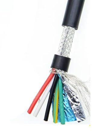 FBANULPEX Verzinnter Kupferdraht, UL2464 Signalkabel, 26 AWG, 5 m, 24 AWG reines Kupfer, 22 AWG geschirmtes Kabel (5 Kerne, 24 AWG, 5 Meter)