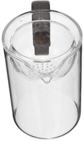 Amosfun Tasse à Thé Verre avec Infuseur Résistante Chaleur pour Qing Gan Conception Pratique avec Poignée pour Usage à et