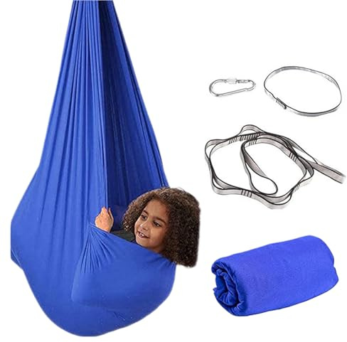 Balançoire sensorielle pour, balançoire à Bascule Douce et Robuste, hamac Portable élastique, balançoire à Bascule intérieure pour terrasse, Jardin, Jardin, cabane dans Les Arbres, Camping