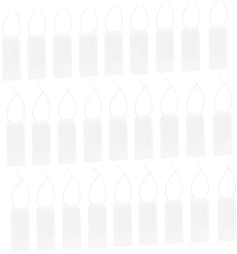 Operitacx 50 Piezas Etiquetas Para Cables De Placas De Identificación De Cables Hechas De Material Plástico Resistente Al Agua Eléctricos