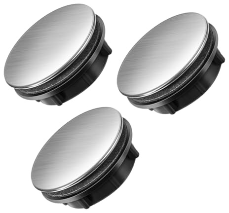NAMOARLY 3pcs Stainless Steel Tap Hole Plate Stopper Sink Hole Cover for Kitchen Bathroom Washbasin Decorative Overflow Prevention for Home and Commercial Use