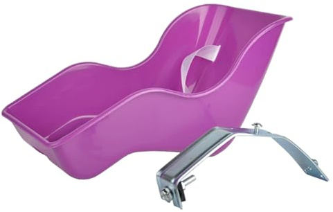 Pesoncarl Seggiolino per Bici per Bambole, seggiolino per Bici per Bambole in plastica Leggera Accessorio Pratico di Fissaggio alla Moda per Passeggino per Scooter per Ragazze, Viola