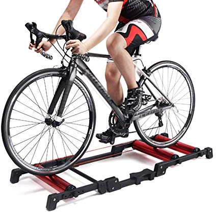 Inomhuscykeltränare, Rullplattform for inomhuscyklar, hopfällbar, cykelställ och ställ, tillbehör for cykeltränare, for mountainbikecyklar