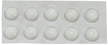 Buxuaaaa 10 Pcs Adhesive Round Silicone Rubber Bumpers Soft Transparent Anti Slip Keyboard Feet Pads Damper Keyboard Foot Pads