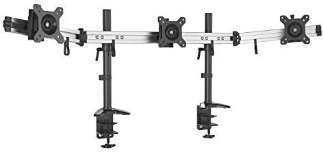 HFTEK 3-Fach Monitorarm - Tischhalterung für 3 Bildschirme von 15 – 27 Zoll mit VESA 75/100 (MP230C-N)