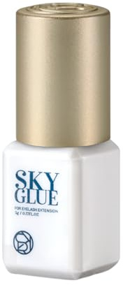 SKY S superlim – ögonfransförlängningslim, flytande lim, förbehandlat, snabbtorkande, ögonfransförlängningsformel – 10 ml