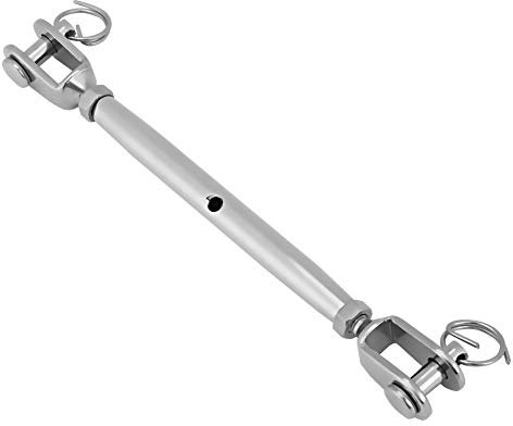 Tendeur de Mâchoire Tendeur à Corps Fermé en Acier Inoxydable de Vis de Gréement Galvanisé pour les Activités en Plein Air (M5)