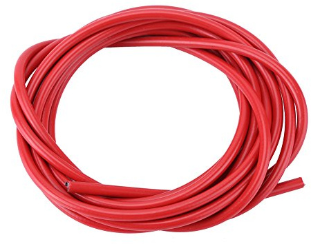 Dilwe Cykelbromsvajer Växelvajer, Cykelbromsvajer Bromsvajerskydd Växelvajerskydd Cykelskydd 3 Meter 5mm (Röd)