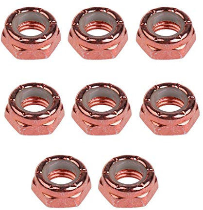 Inzopo 8 Stück Skateboard LKW Rad Achse Schrauben Muttern Longboard Hardware Zubehör für Männer Frauen Outdoor Skateboarding Schokolade