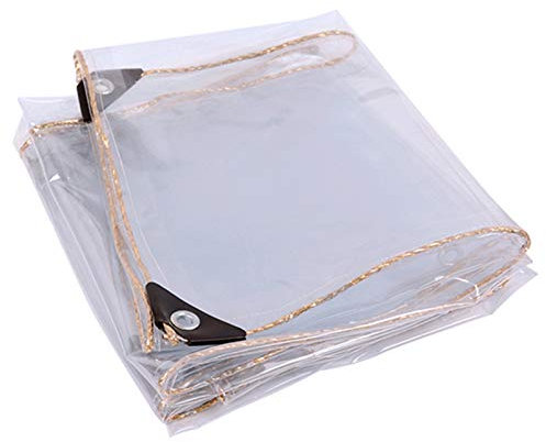 Telone Impermeabile Trasparente PVC telone con Occhielli Multiuso Telo di per Mobili da Giardino Protezione da Gazebo,su Misura