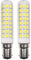 B15D LED 7,5 W Ersatz 70W 75W 100W 120W Glühbirne AC 100–265V, klares Glas Weißes Licht, Bajonett, Maiskolben, kein Flackern, Wohnzimmerlampe, Kaltweiß 6000K, Lernende Lampe Nicht dimmbar (2er Pack)