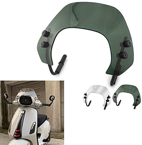 HEINMO Motorrad Frontscheibe Windschutzscheibe Windabweiser Schutz für Sprint 150 2013-2018 2019 2020 2021 (Smoked B)