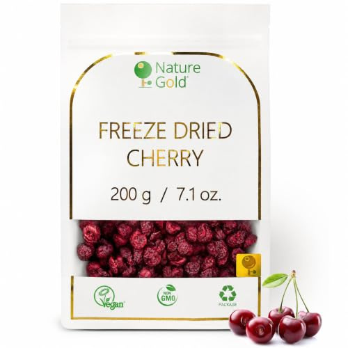 CEREZA Liofilizada | 200g | 100% Natural y Vegano | Sin OGM | Sin Aditivos y Sin Azúcar ~*~