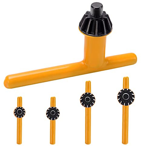 VooGenzek 4 PCS Drill Chuck Key Set, Replacement Drill Chuck Key Wrench Electric Drill Clamping Tool, Electric Drill Clamping Tool with Surface Rubber Treatment, for 6mm 10mm 13mm 16mm