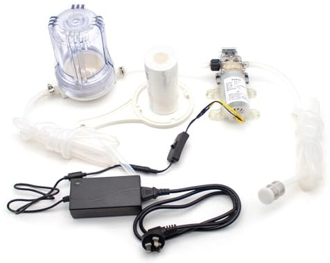 Jieotwice 100-240V Elektrische Weinpumpe Für Den Haushalt, Weinpumpe in Lebensmittelqualität, Selbstansaugende Pumpe, Flüssigkeitsfüllmaschine, mit 5 Zoll Filter