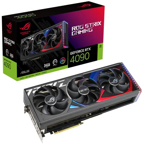 ASUS ROG Strix GeForce RTX® 4090 - Scheda grafica da gioco (PCIe 4.0, 24 GB GDDR6X, HDMI 2.1a, DisplayPort 1.4a)