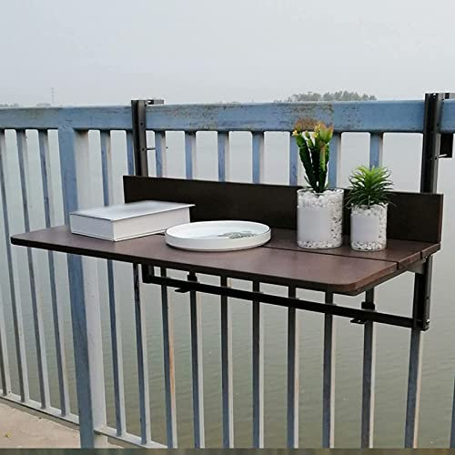 ADITAM Wandtisch, Klapptisch, Verstellbarer Balkon-Hängetisch, Klapptisch, Aufbewahrungsklapptisch, Blumenständer, Wandtisch (100 x 37 cm/39 x 14,6 Zoll) Klapptisch Double The Comfort
