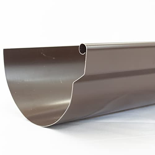 FT METALLI - Grondaia acqua piovana - Gronda sagomata in Lamiera preverniciata sv in alta qualità - Resistente agli Agenti Atmosferici - Facile da Installare - gronde per esterni - Sagomata dim. 33 cm