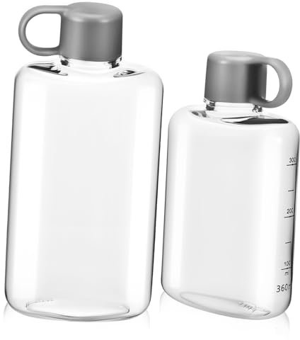 Kisangel Gourde De Camping Plate 360 Ml Et 500 Ml Légère Et Compacte Pour Cyclisme, Fitness Et Déplacements