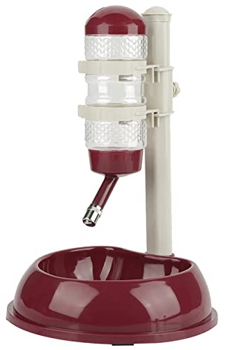 JOROBURO Pet Water Dispenser and Food Bowl, Pet Dog Cat Water Food Feeder Bowl Bottle Standing Dispenser, Height Adjustable Automatic Water Dispenser Feeding Station for Pets Cats Dogs