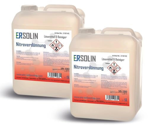 Nitroverdünnung 2x5L Verdünnung Lackverdünner Waschverdünnung auch in 1L 3L 10L