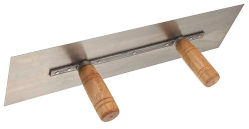 DOITOOL Robuste Maurerkelle Doppelgriff Aus Holz Glättekelle Für Ziegel Und Trockenbau