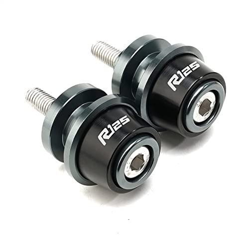 YULEGUDI Schwingenschutz Montageständer Für Y&amaha YZFR125 YZF-R125 YZFR 125 2021 2022 Alle Jahre Motorradzubehör 6MM Ständerschrauben CNC Aluminium Schwingenschieberspulen(Gray)