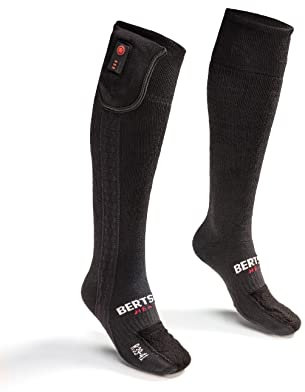 Heated Socks - Thermal Socks with Battery for Men & Women - Rechargeable Heating Socks for Winter, Outdoor, Skiing & Work | USB | Long Edition Elite (3,800 mAh, 39-41)