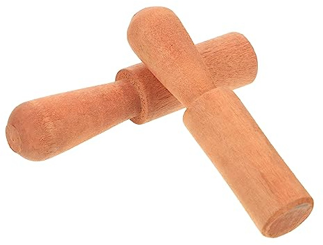 BESPORTBLE 2 Stück Holz Klangschalen Schlägel Polierter Meditations Klangschalenstab Klein Leicht Für Yoga Und Tibetische Entspannung