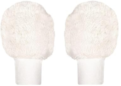 Perfeclan Guanti da Golf a Mezze Dita, Guanti da Golf Invernali, Traspiranti, Touchscreen, Eleganti, Comodi, per Donne, Regali per Golfisti, Bianco