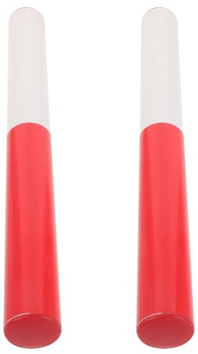 TOYANDONA 2 Unidades Bastones de Atletismo, Testigo de Pista de Competición de Plástico Abs Ligero, 30 Cm, Colores Brillantes, Seguro, Adecuado para Prácticas Deportivas y Juegos de Relevos