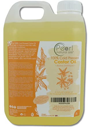 Pure Cold Pressed Castor Oil Vegan, Hexane Free, BP Grade, Non-GMO 2 litres