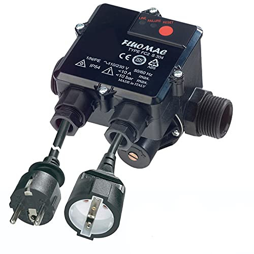 Pumpensteuerung Druckschalter Druckwächter Fluomac® verkabelt Automatic-Controller Durchflusswächter für Hauswasserwerk, Pumpe Brunnenpumpe, Kreiselpumpe, Tauchpumpe
