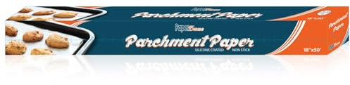 Parchment Paper Non Stick Roll 18 X 50 Feet 75 Square Foot, Premium Baking Paper