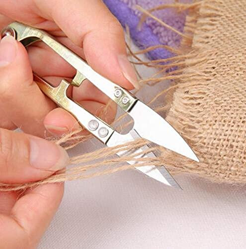 ZHONGJIUYUAN 10pcs/Set Cross DIY Tool Tailor Scissor Thrum Stitch Thread Sewing line Trimmer Nipper Supplies Fish Snip Yarn Cutter Clipper